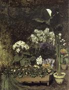 Pierre-Auguste Renoir Still Life-Spring Flowers in a Greenhouse oil painting